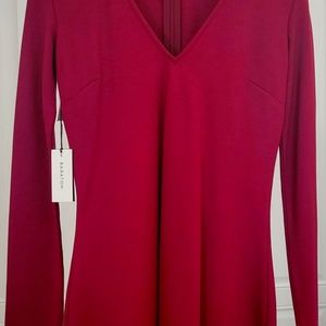 Stretch dress by Babaton, made in Italy.   Size 4, wine color.
